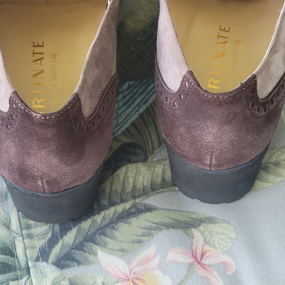 Made In Italy By BRUNATE Two-Tone Brown Tassel Loafers Size 9 - Picture 6 of 15